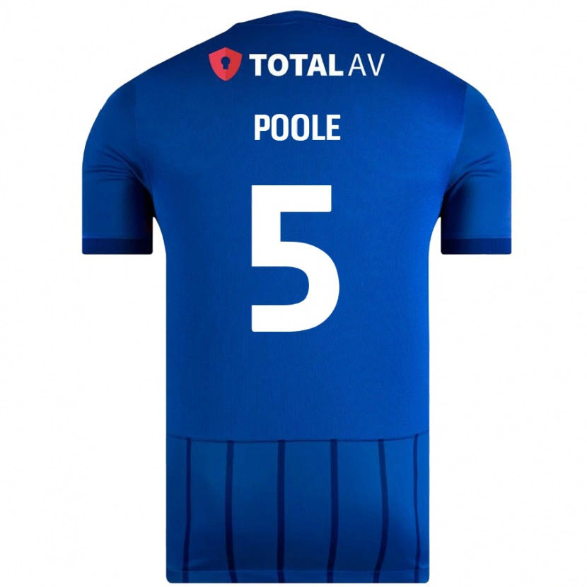 Danxen Femme Maillot Regan Poole #5 Bleu Tenues Domicile 2024/25 T-Shirt