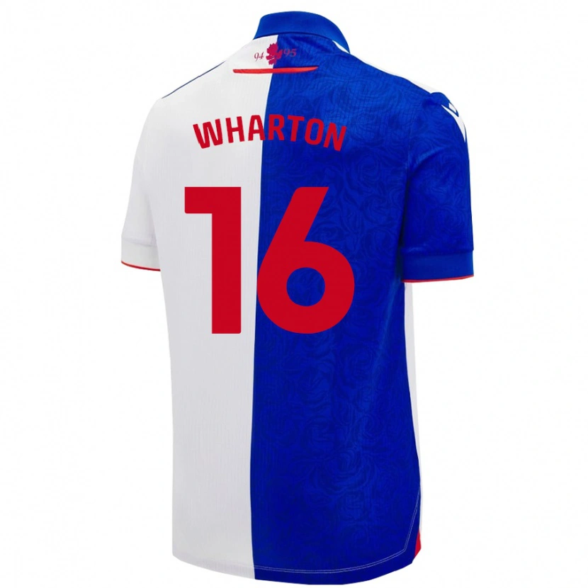 Danxen Femme Maillot Scott Wharton #16 Bleu Ciel Blanc Tenues Domicile 2024/25 T-Shirt