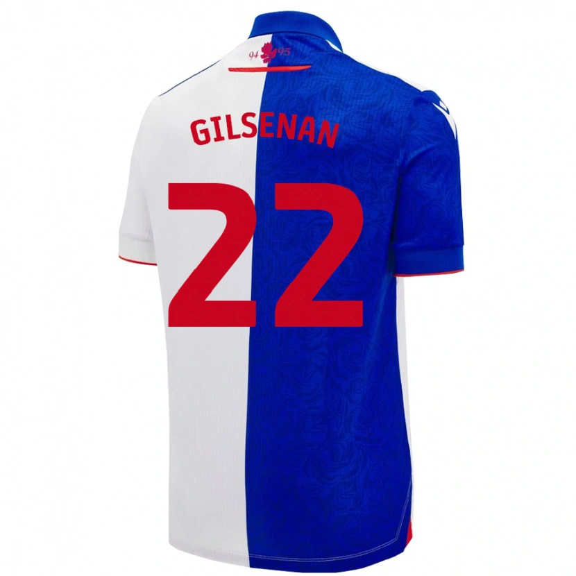 Danxen Femme Maillot Zak Gilsenan #22 Bleu Ciel Blanc Tenues Domicile 2024/25 T-Shirt