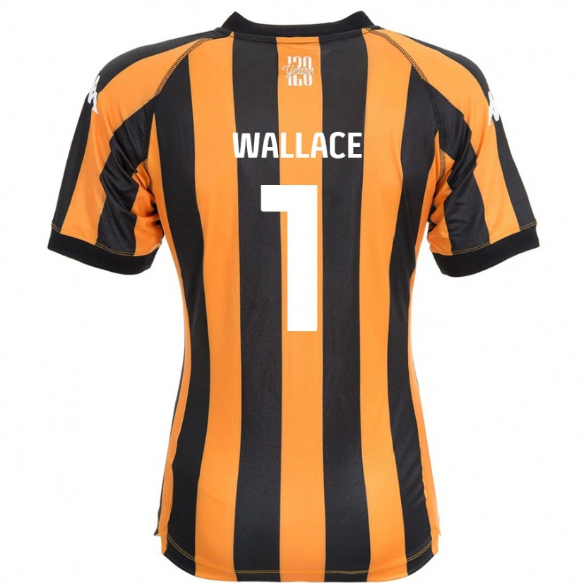 Danxen Femme Maillot Abbi Wallace #1 Noir Ambre Tenues Domicile 2024/25 T-Shirt
