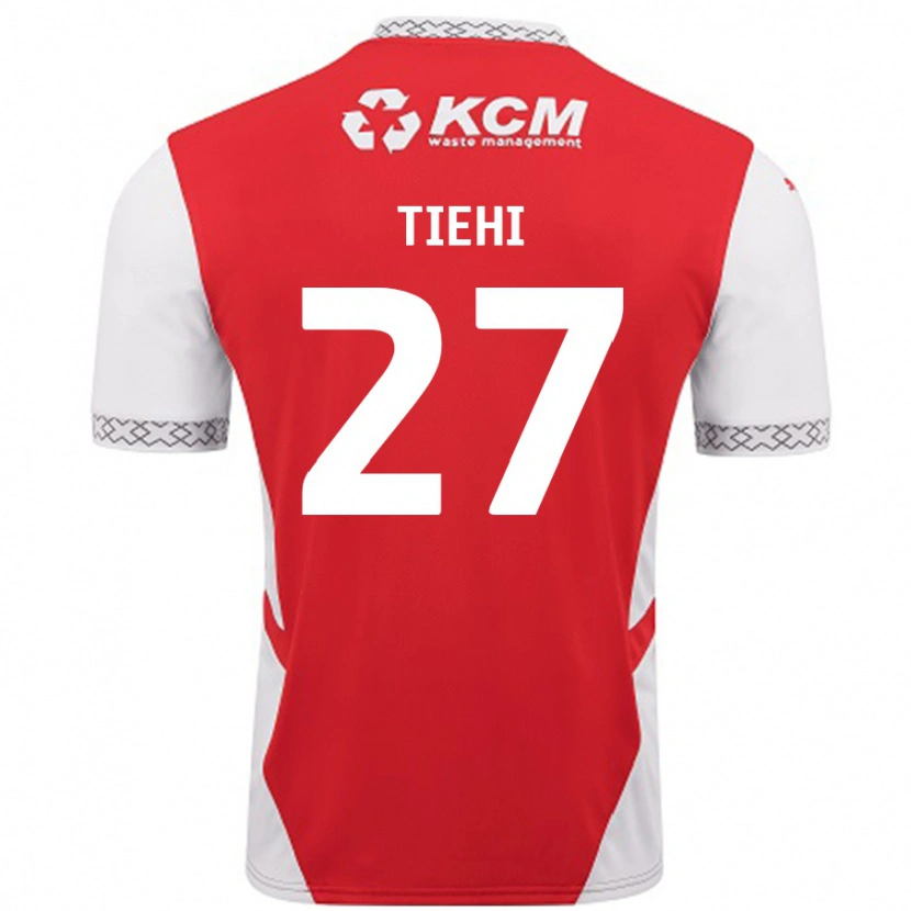 Danxen Femme Maillot Christ Tiehi #27 Rouge Blanc Tenues Domicile 2024/25 T-Shirt
