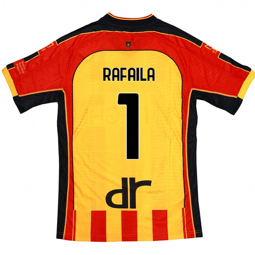 Danxen Femme Maillot Vlad Răfăilă #1 Jaune Rouge Tenues Domicile 2024/25 T-Shirt