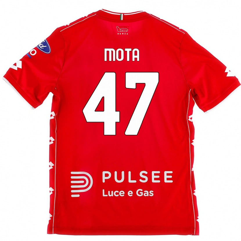 Danxen Femme Maillot Dany Mota #47 Rouge Blanc Tenues Domicile 2024/25 T-Shirt