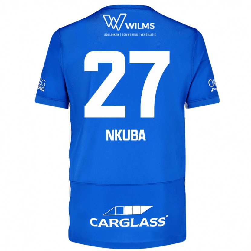 Danxen Femme Maillot Ken Nkuba #27 Bleu Tenues Domicile 2024/25 T-Shirt