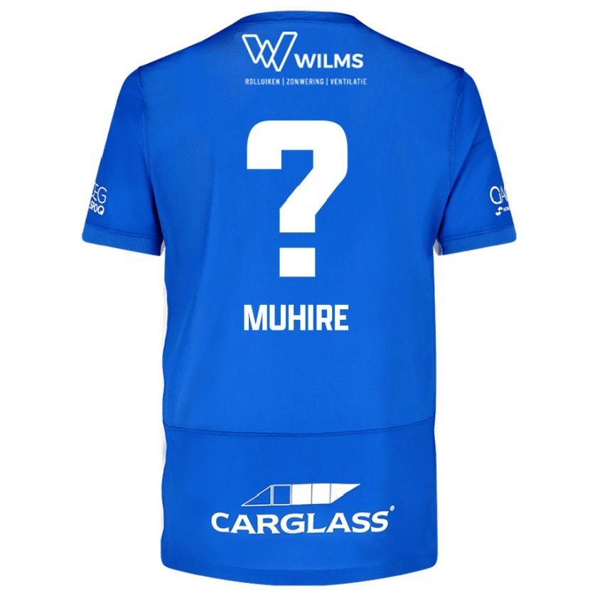 Danxen Femme Maillot Ian-Confiance Muhire #0 Bleu Tenues Domicile 2024/25 T-Shirt