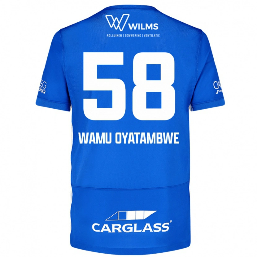 Danxen Femme Maillot Matthias Wamu Oyatambwe #58 Bleu Tenues Domicile 2024/25 T-Shirt