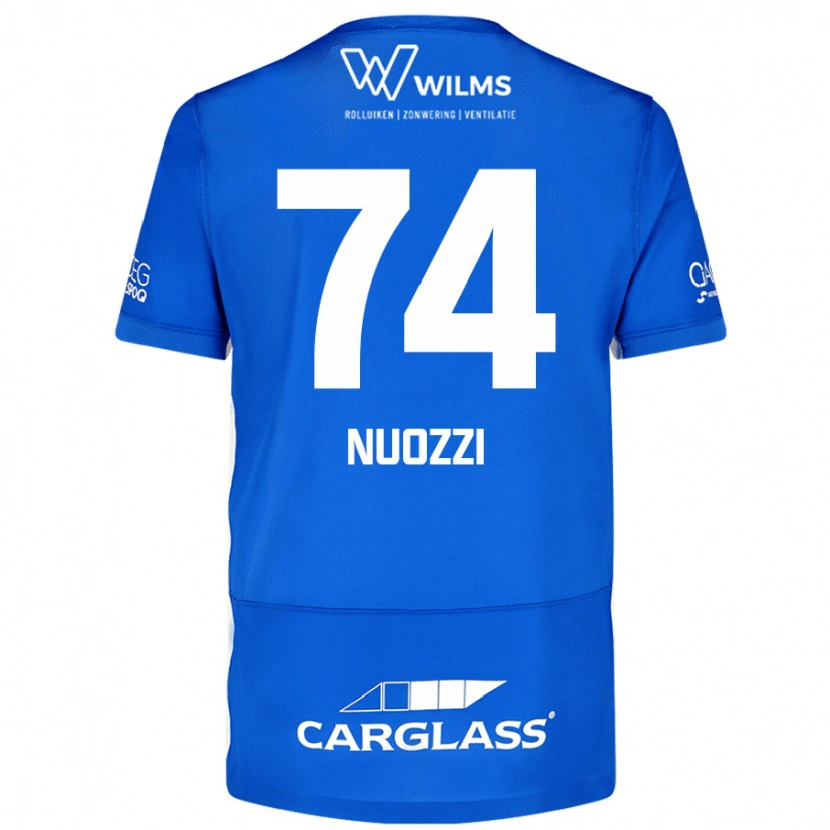 Danxen Femme Maillot Cédric Nuozzi #74 Bleu Tenues Domicile 2024/25 T-Shirt