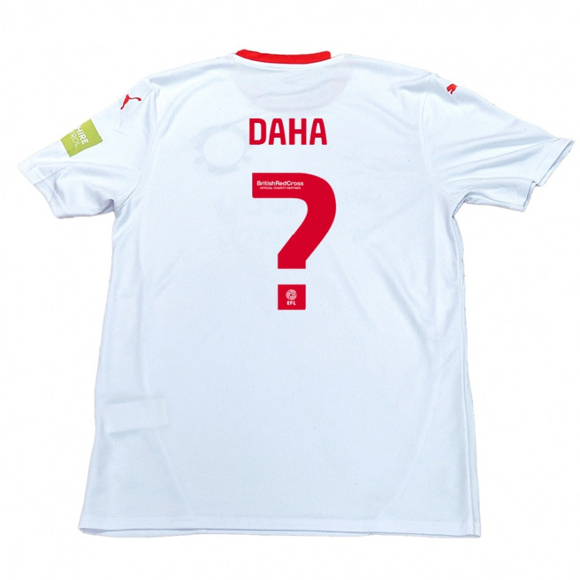 Danxen Femme Maillot Hermann Daha #0 Blanc Tenues Extérieur 2024/25 T-Shirt