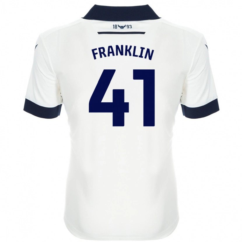 Danxen Femme Maillot George Franklin #41 Blanc Bleu Marine Tenues Extérieur 2024/25 T-Shirt