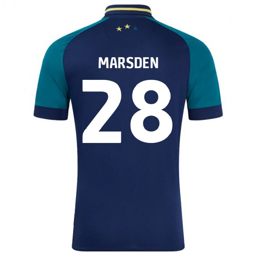 Danxen Femme Maillot Brooke Marsden #28 Marine Vert Foncé Tenues Extérieur 2024/25 T-Shirt