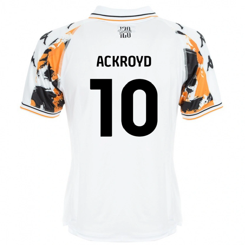 Danxen Femme Maillot Rachael Ackroyd #10 Blanc Tenues Extérieur 2024/25 T-Shirt