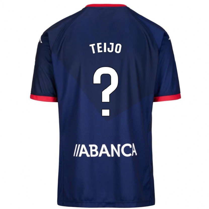 Danxen Femme Maillot Quique Teijo #0 Bleu Marine Tenues Extérieur 2024/25 T-Shirt