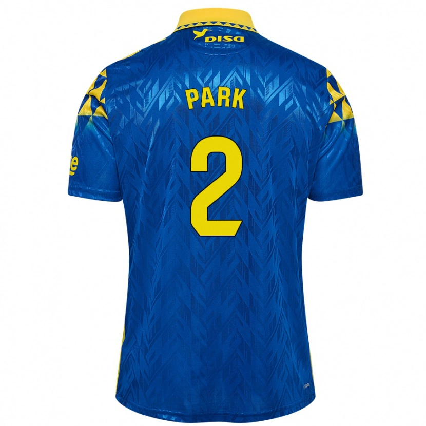 Danxen Femme Maillot Marvin Park #2 Bleu Jaune Tenues Extérieur 2024/25 T-Shirt
