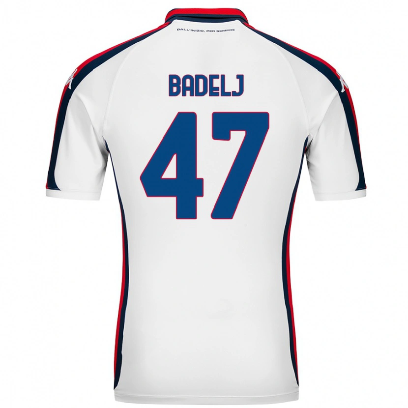 Danxen Femme Maillot Milan Badelj #47 Blanc Tenues Extérieur 2024/25 T-Shirt