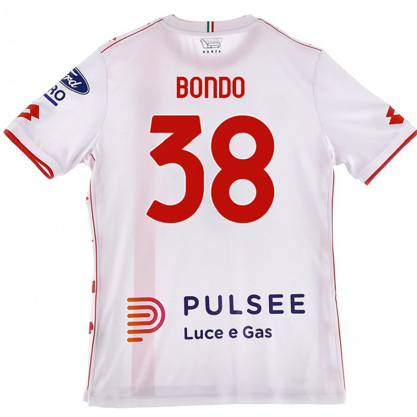 Danxen Femme Maillot Warren Bondo #38 Blanc Rouge Tenues Extérieur 2024/25 T-Shirt