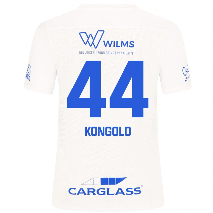Danxen Femme Maillot Josue Kongolo #44 Blanc Tenues Extérieur 2024/25 T-Shirt