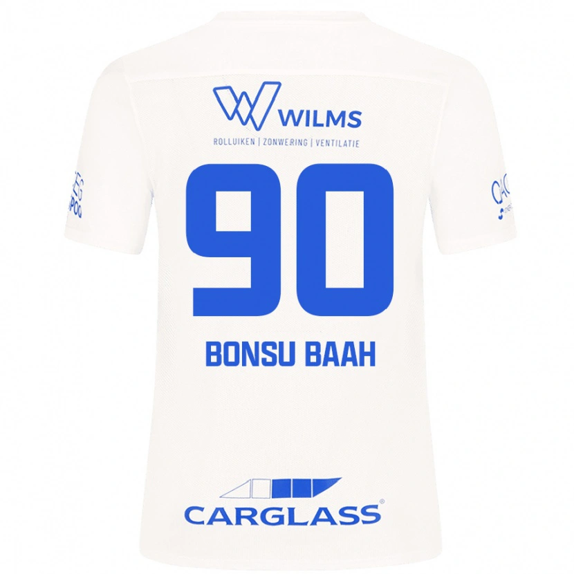 Danxen Femme Maillot Christopher Bonsu Baah #90 Blanc Tenues Extérieur 2024/25 T-Shirt