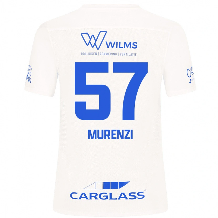 Danxen Femme Maillot Aaron Murenzi #57 Blanc Tenues Extérieur 2024/25 T-Shirt