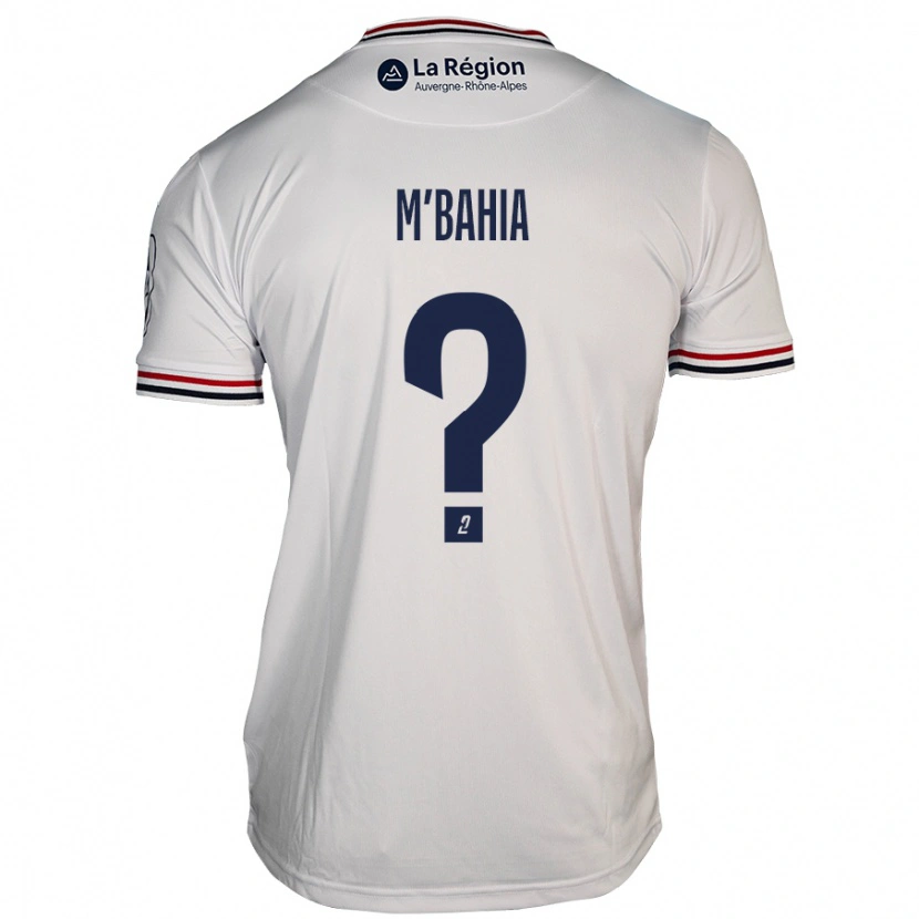 Danxen Femme Maillot Ivan M'bahia #0 Blanc Tenues Extérieur 2024/25 T-Shirt