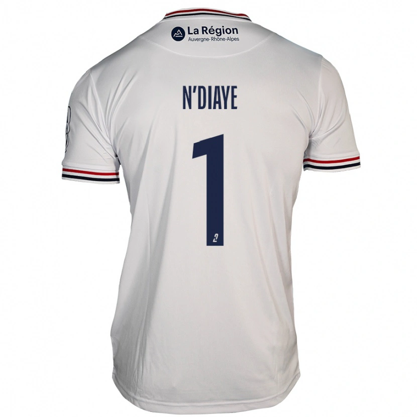 Danxen Femme Maillot Massamba N'diaye #1 Blanc Tenues Extérieur 2024/25 T-Shirt