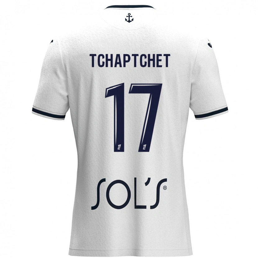Danxen Femme Maillot Chanel Tchaptchet #17 Blanc Bleu Foncé Tenues Extérieur 2024/25 T-Shirt