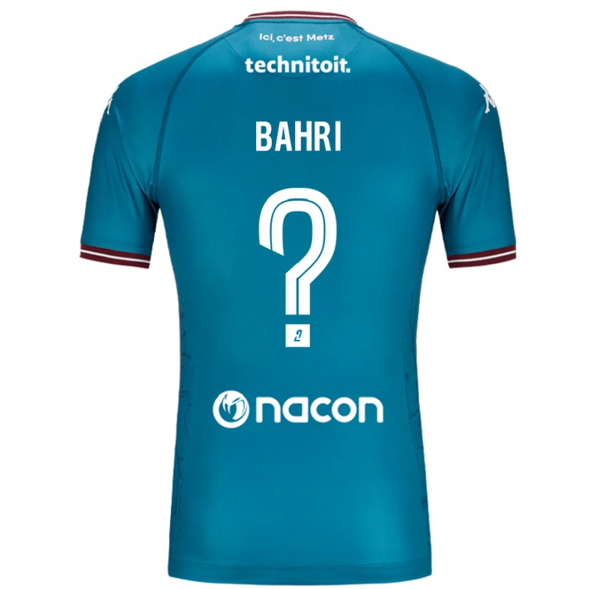 Danxen Femme Maillot Wassim Bahri #0 Bleu Pétrole Tenues Extérieur 2024/25 T-Shirt