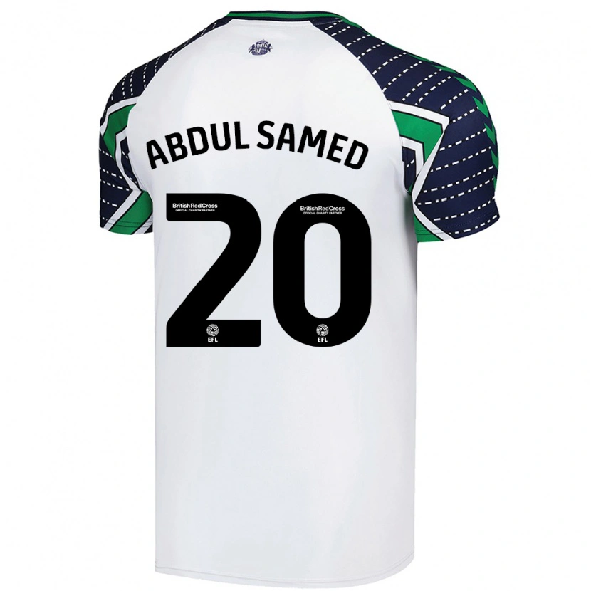 Danxen Homme Maillot Salis Abdul Samed #20 Blanc Tenues Extérieur 2024/25 T-Shirt