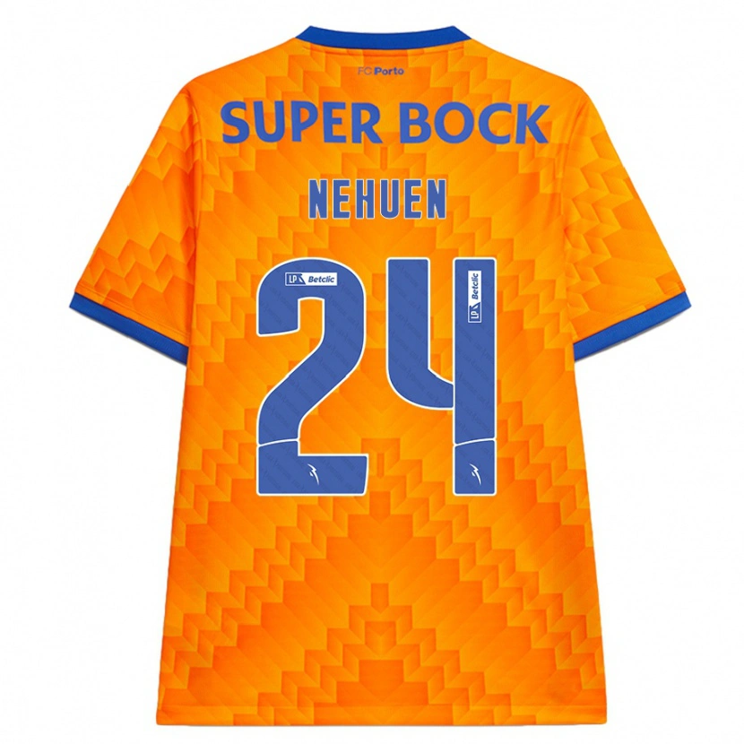 Danxen Homme Maillot Nehuén Pérez #24 Orange Tenues Extérieur 2024/25 T-Shirt