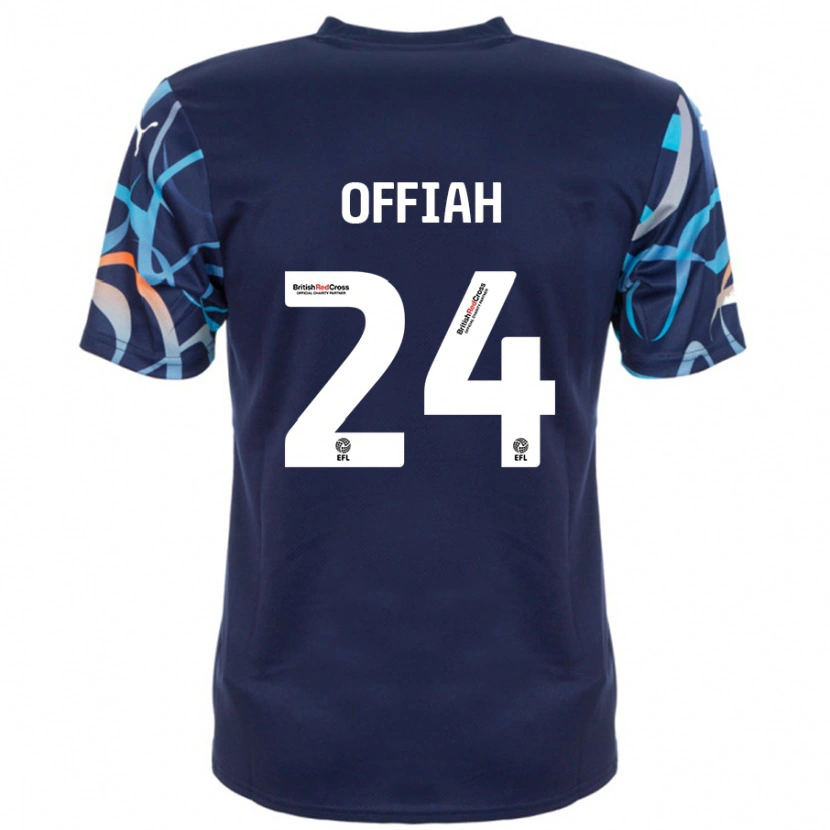 Danxen Femme Maillot Odel Offiah #24 Bleu Marine Tenues Extérieur 2024/25 T-Shirt